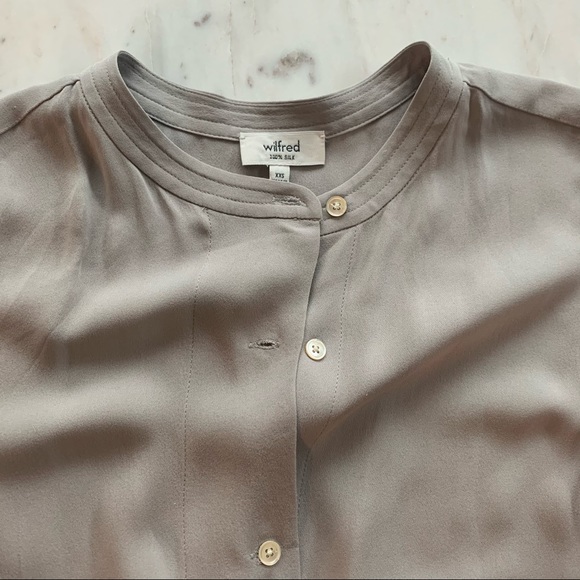 Wilfred - 100% Silk Button down shirt/dress - xxs - Picture 5 of 13